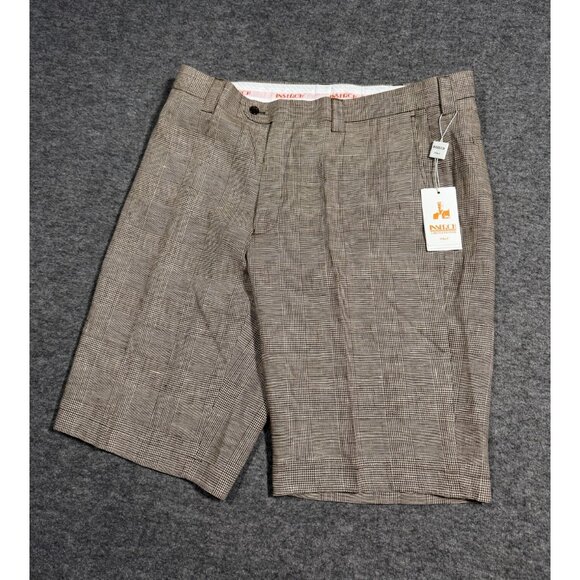 Inserch Shorts 100% Linen Premium Limited Edition  Italy Size 38 BRAND NEW - Picture 1 of 11